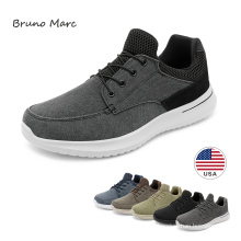 Wholesale Men Canvas Fabric Mesh Breathable Lace-up Casual Shoes Fashion Sneakers